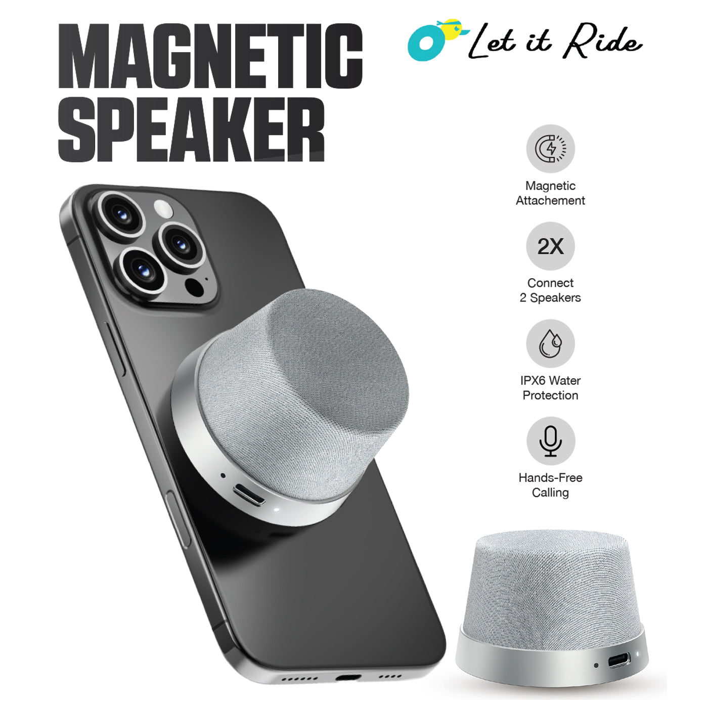 Magnetic Speaker & Phone Stand