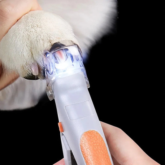 Electric Pet Nail Clipper with LED Light