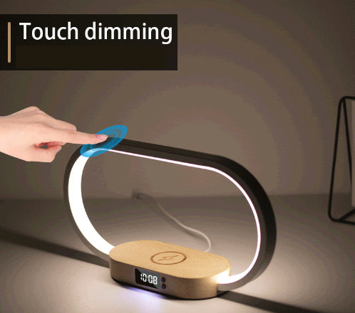 Wireless Charging Lamp with Clock
