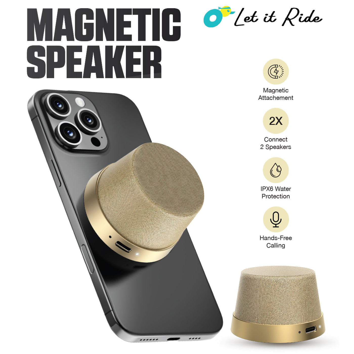 Magnetic Speaker & Phone Stand