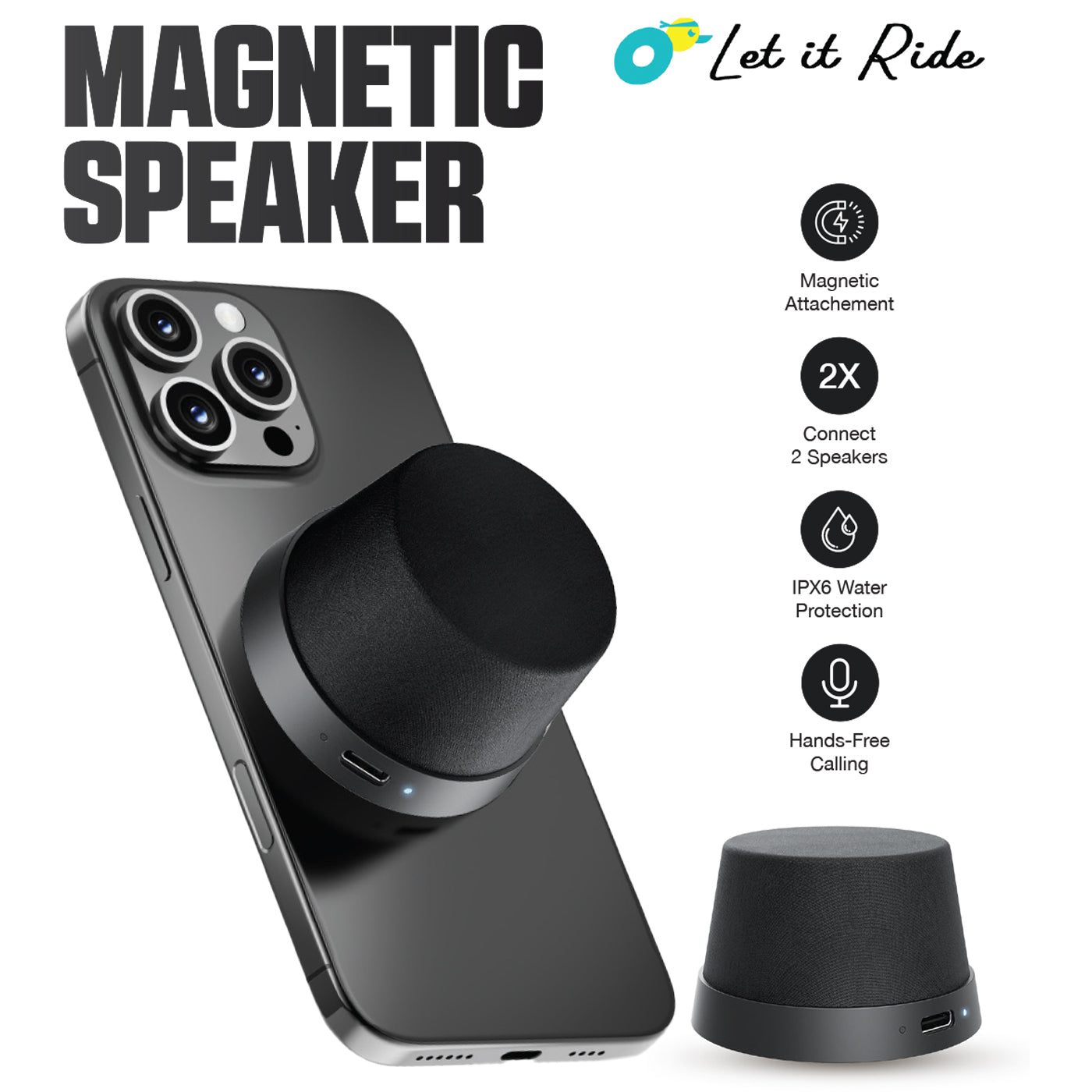 Magnetic Speaker & Phone Stand