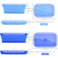 Collapsible Silicone Food Storage Container Set of 4 with Collapsible Mug