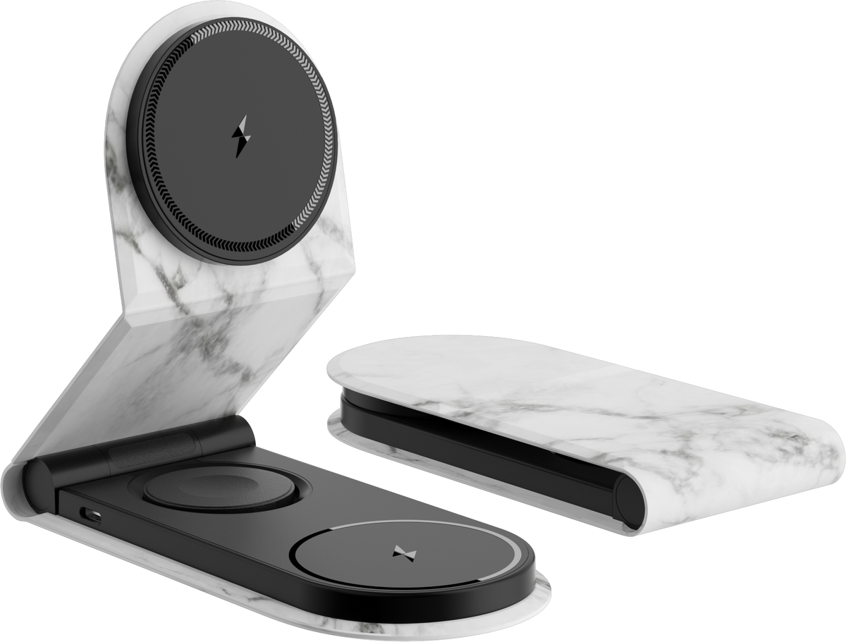3-in-1 Leather Charging Station
