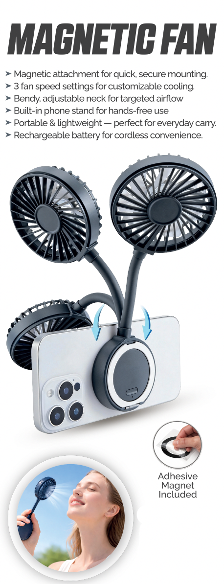 Magnetic Fan with Stand