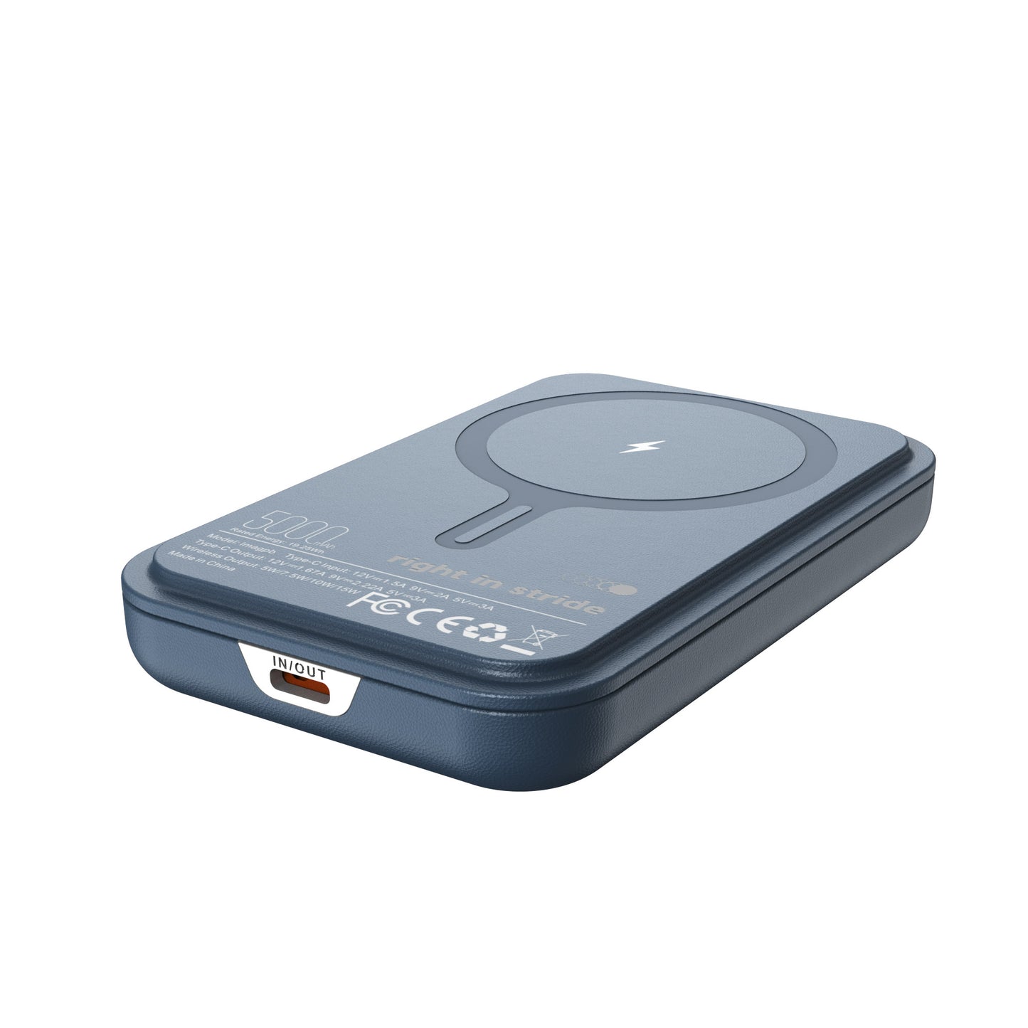 Leather Magnetic Wireless Power Bank