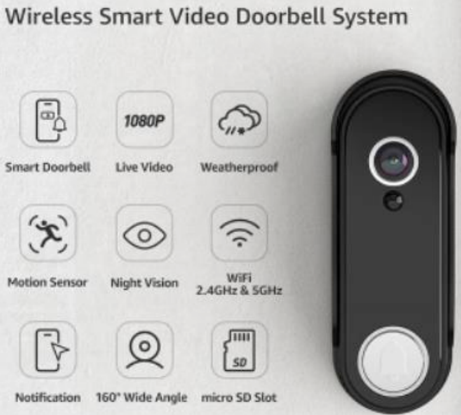 Wireless Smart Video Doorbell